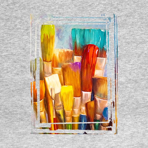 Abstract Paintbrushes by Carol Landry Fine Art 